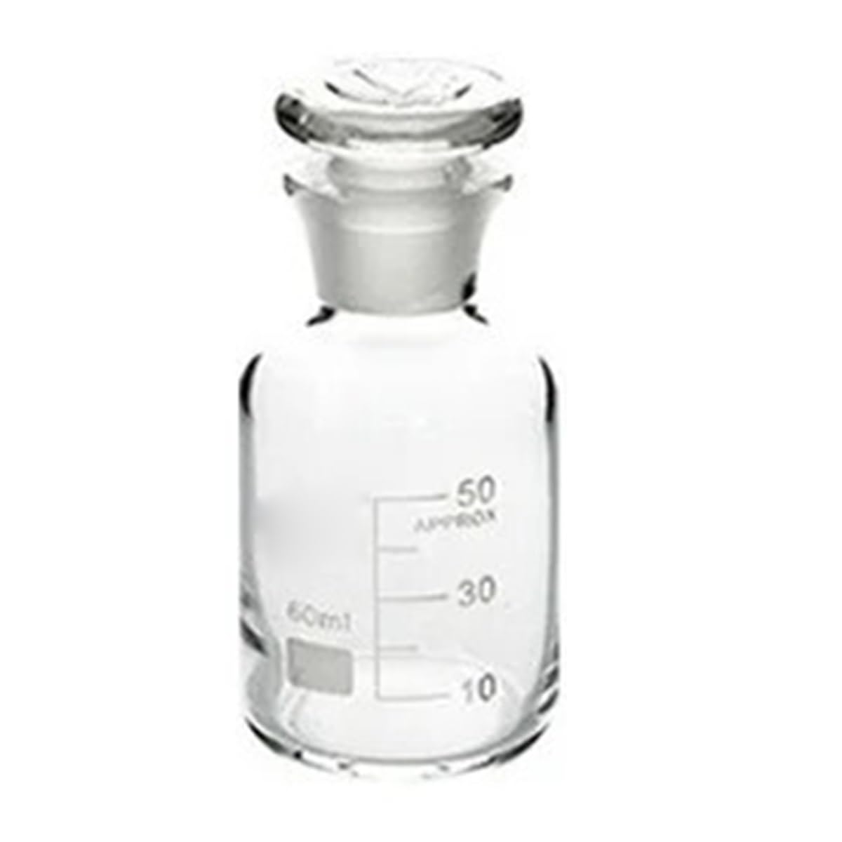 Cristalería de Laboratorio Botella de reactivo de cuello pequeño, botella de vidrio con alto contenido de boro, 60 ml - 1000 ml, botella de reactivo de laboratorio(500ml)