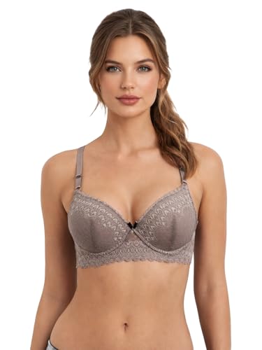 Image of Viola's Secret 6 Pack of Color Print T-Shirt Bras B Cup C Cup and D Cup