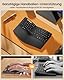 ProtoArc Bluetooth Ergonomische Tastatur, EK04 Mini Kabellose Ergo Tastatur Kompakte mit Handballenauflage, Geteiltes Design, Natürliches Tippgefühl, Bluetooth & USB, Wiederaufladbar, für Windows/Mac