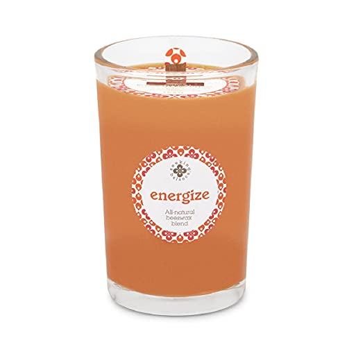 Root Candles Duftkerze mit Bienenenwachs-Mischung, Energize - Rosmarin-Eukalyptus Cover