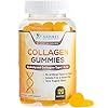 Collagen Gummies with 2500mcg Biotin, Vitamin C & Zinc – Hydrolyzed Type 1 & 3 Multi Collagen Peptides Supplement – Support for Hair, Skin, Nails & Joints, For Women & Men, Orange Flavored – 120 Count