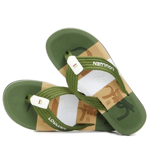 Men's Non-Slip Beach Flip Flops Lightweight EVA Comfort Slides with Arch Support, Durable Outdoor Sandals for Pool, Travel & Casual Wear (Sizes 39-45)