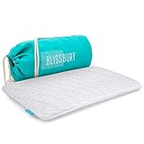 BLISSBURY Thin 2.6' Stomach Sleeping Memory Foam Pillow (Standard, White)…
