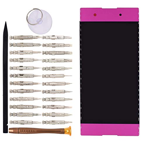 Image of LCD Screen Display with Digitizer Touch Panel Without Bezel Frame Compatible with Sony Xperia XA1 Plus G3412 G3416 G3421 G3423 G3426(Pink)