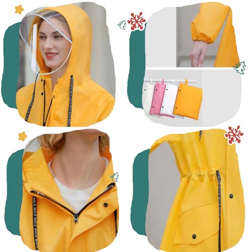 Generic Women's Long Raincoat Adult Full Body Rain Gear For Cycling Heavy Rain Poncho Portable2