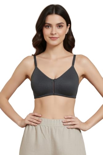 Image of Zivame Double Layered Non Wired 3 /4th Coverage Bra - Skin