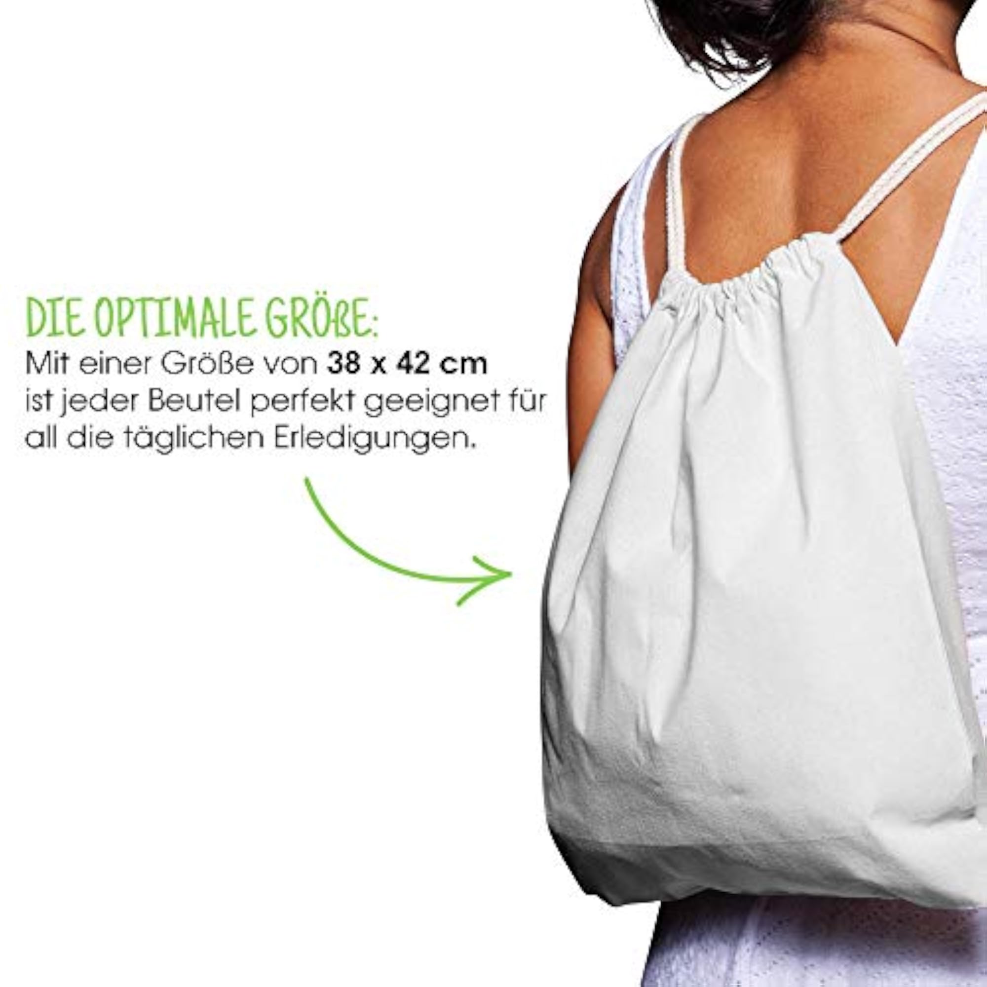Pack of 25 Cotton Gym Drawstring Bags