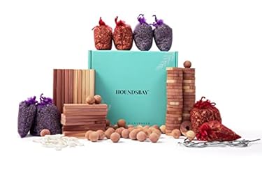 AMAZON - Cedar Blocks and Accessories for Clothes Protection in Closets, Drawers, Basements, Clothes Storage – Cedar Closet Protection Scent Bags – Cedar Air Freshener (120 – Cedar Lavender Variety Pack)