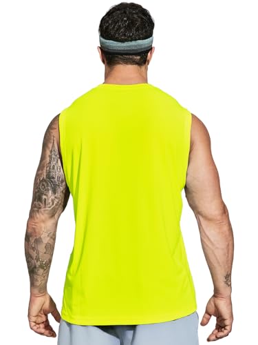 MIER Men's Workout Tank Tops UPF 50+ Swim Shirts Quick Dry Running Sleeveless UV Protection Muscle Tees2