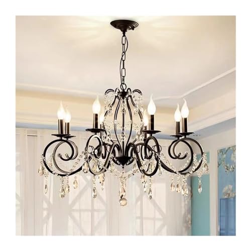 Lustre européen en cristal pour restaurant et décoration de chambre