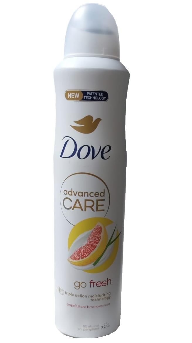 Dove Advanced Care 72H Go Fresh dezodorant w sprayu – grejpfrut i trawa cytrynowa – 250 ml