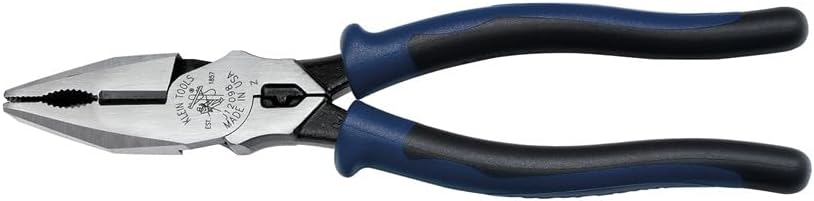 Klein Tools J12098 Universal Combination Pliers with Crimping Die, Toothed Pipe Grip, Induction Hardened Knives