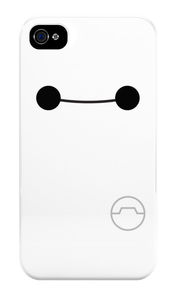 Big Hero Six plastic Smile Baymax Phone Case for Iphone 4/4s
