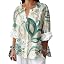 Elegant Floral Print Green19