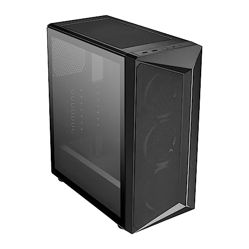 Cooler Master CMP 510 Boîtier PC - Châssis Moyen Tour avec Bande ARGB, Façade Avant Mesh, 3 x Ventilateurs ARGB 120mm, Panneau Latéral Verre Trempé, Refroidissement Polyvalent, Cage PSU Ventilée
