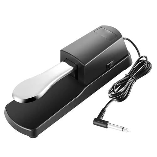 Image of Amazon Basics Universal Sustain Pedal for Digital Pianos and Keyboards - Durable Metal Construction with Polarity Switch