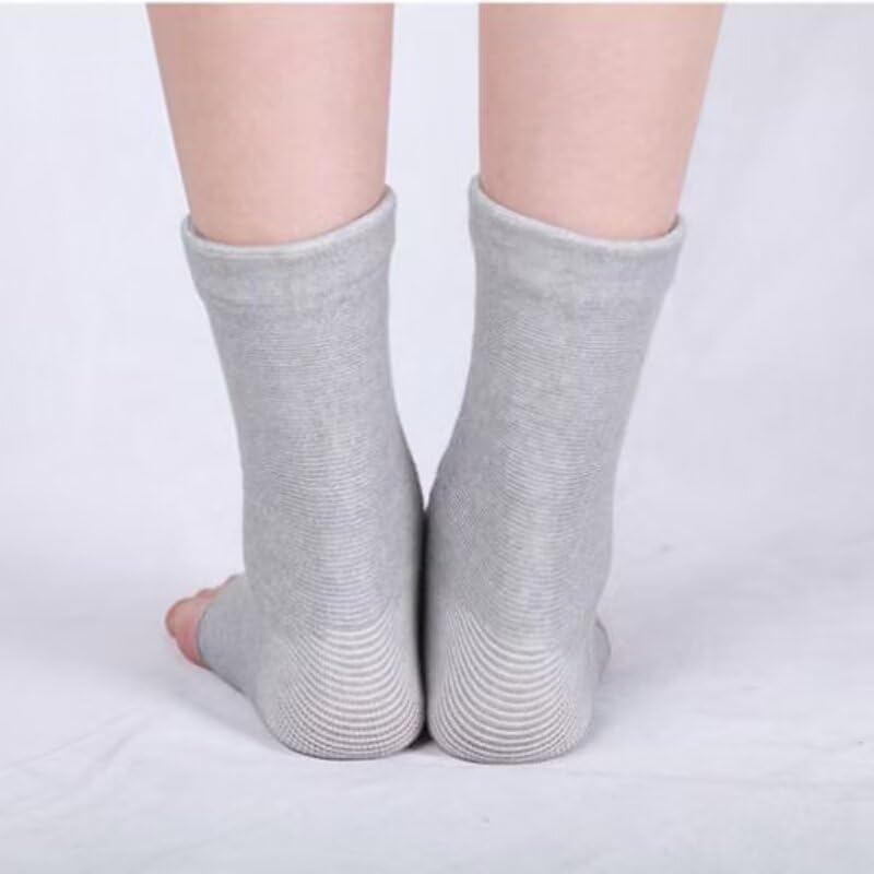 one Compress Bamboo Foot Sleeves - Premium Anti-Fatigue Bamboo Footsleeves (Gray, Large(Shoe Size 41-44))