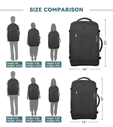 50L Expandable Laptop Travel Backpack