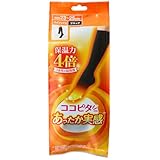 [オカモト] ココピタ あったか実感 靴下 ハイソックス つま先あったか 冷え対策 保温 暖かい レディース ブラック 23~25㎝