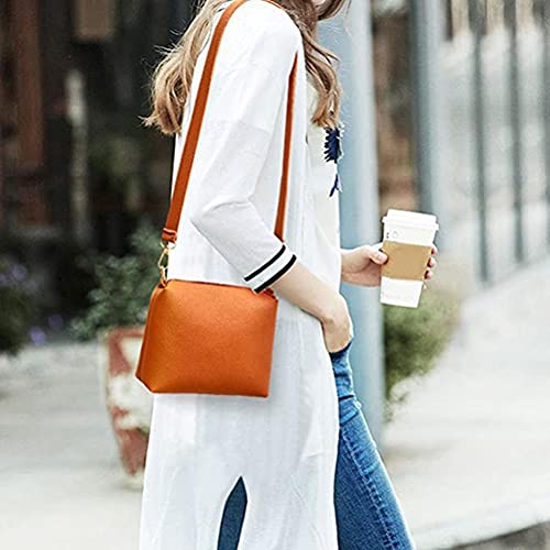 Conjunto de bolsas femininas de couro sintético + bolsa de ombro, Vermelho, Code