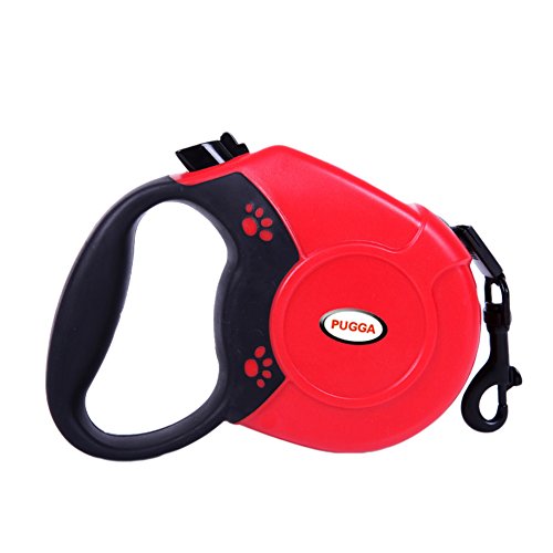 Peting Retractable Leash Dog avec Sturdy Corde Nylon Hand Grip Confortable Cover