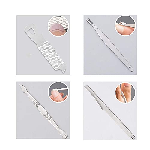 Maniküre Sets Maniküre Pediküre Werkzeuge für Damen/Herren - 15 Stück Edelstahl Nagelknipser Scheren Set Professionelles… – Bild 5