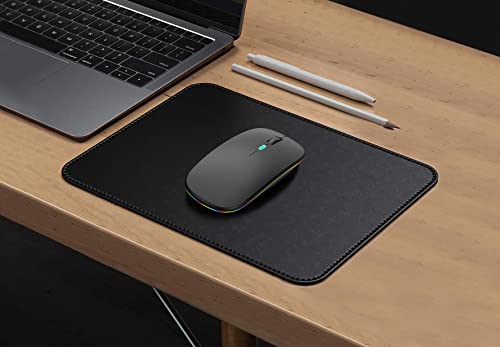 Wireless Bluetooth Mouse,Led Rechargeable Slim Silent Laptop Mouse,Portable(Bt5.2+Usb Receiver)Dual Mode Computer Mice,Quick Precise Responsiveness Control Laptop,Desktop Computer,Tablet,Phone.(Black) #TOP3