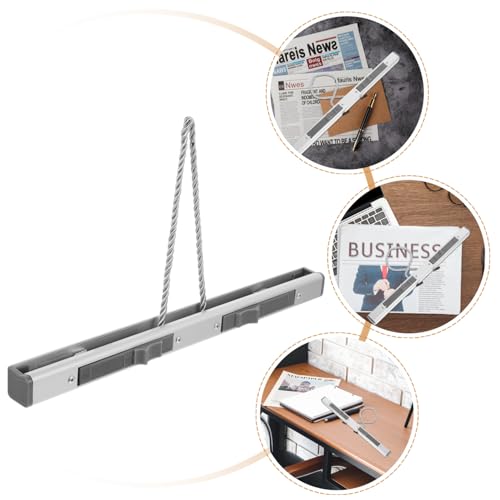 Image of Aluminium Alloy Poster Hanger Clips Hanging -Piece Set Adjustable Scroll Frame for Wall Art and Menus in Stores Lightweight and Sturdy Design