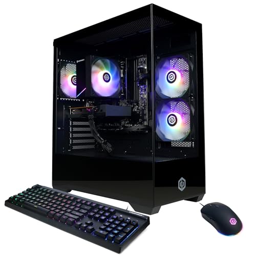 CYBERPOWERPC Gamer Master Gaming PC, AMD Ryzen 5 5500 3.6GHz, Radeon RX 6400 4GB, 16GB DDR4, 500GB PCIe Gen4 SSD, WiFi Ready & Windows 11 Home (GMA3100A)