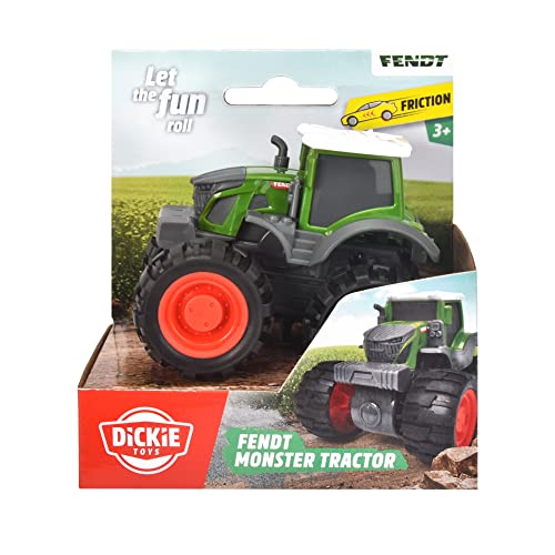 Dickie Toys - Spielzeug-Traktor Fendt Monstertruck, (9 cm), Kinder-Traktor mit Friktionsmotor, Vierradantrieb & XXL-Reifen, für Kinder ab 3 Jahren – Bild 8