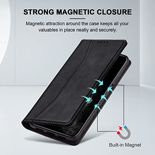Image of Jasonyu Flip Wallet Case for iPhone 11 Pro,Black