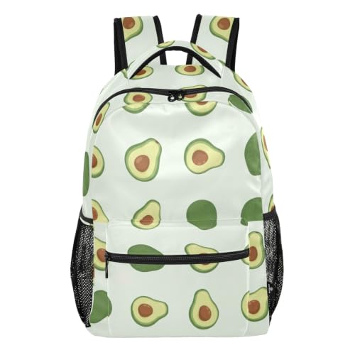 Sac d'école vert avocat grand sac à dos S pour voyages