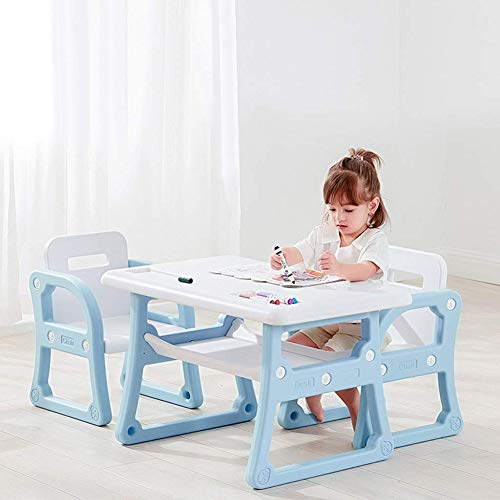 Bureau et chaise enfants pour activités créatives dans la chambre bleue - 5