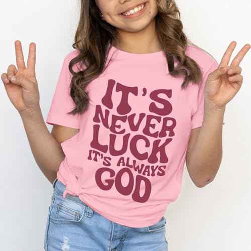 Christian God Shirts Teen Girls Jesus Tshirts for Girls Religious Inspirational Bible Verse Tees Kids 3-12 Tops2