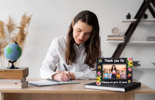 Image of FLYAB Teacher Appreciation Gifts for Women Men - Teacher Picture Frame End of Year Present for Graduation Retirement Appreciation Day Graduation Gifts from Student