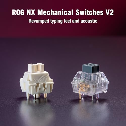 ASUS ROG Strix Scope II X Wired USB Mechanical Gaming Keyboard – 100% Full-Size, Hot Swappable Pre-lubed ROG NX Snow V2 Linear Switches, PBT Keycaps, RGB, PC/Mac Support - Black - Image 6