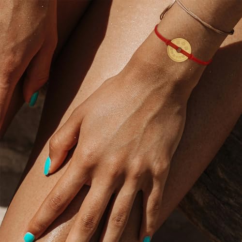 Image of HOBBY OF KINGS Good Luck Coin Bracelet | 18k Gold Plated Wristband | Handmade Jewelry for Collectors and History Lovers