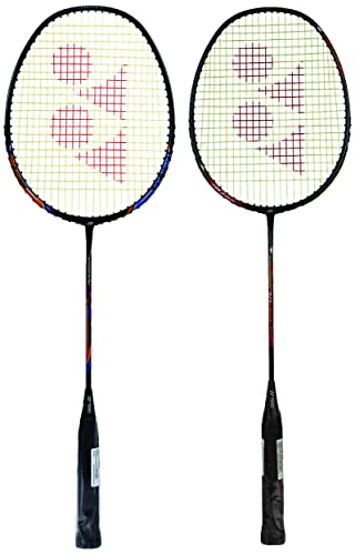 Image of Yonex Nanoray Light 18i Graphite Badminton Racquet with Free Full Cover (77 Grams, 30 lbs Tension) & Nanoray 70 Light Graphite Badminton Racquet with Full Cover (77 Grams, 30 lbs Tension)