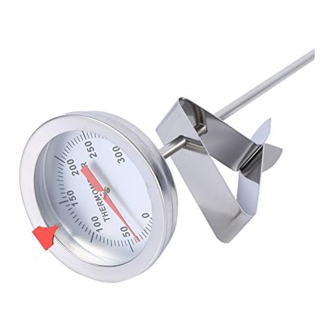 Aramox 12-Inch Food Thermometer with Clip Cover