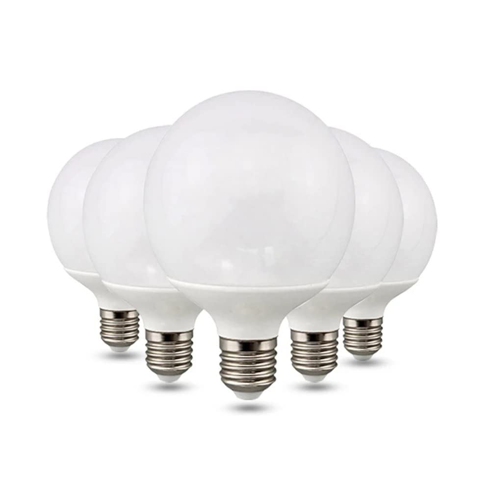 Bombilla de luz LED Regulable 4 W (Equivalente a 40 W) G80 Bombilla de filamento LED de Globo E27 Bombilla de luz Decorativa LED Edison 2700 K, Paquete de 3, Blanco frío, G95 12 W