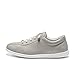 TRAVEL FOX Women's Fairy Grey Nappa Leather Round Toe Lace-Up Low-Tops US Size 5.5