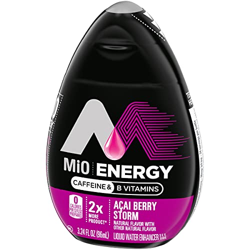 Image of MiO Energy Acai Berry Storm Naturally Flavored Liquid Water Enhancer, 3.24 Fl Oz (Pack of 8)