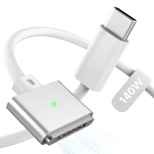LUCMO Magnetic 3 Cable 3.3 FT for M5/M4/M3/M2 MacBook Air Pro Charger