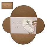 vert Annonce grossesse enveloppe avec carte imprimée coller avec chaussettes original Papi Mamie Tata tonton grands parentd (Petite merveille est en chemin)