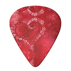 Lot de 6 médiators pour guitare acoustique, guitare électrique, basse, ukulélé Motif cœur rouge - Les Beatles, Paul McCartney, John Lennon, RIngo Starr, George Harrison Lot de 6 médiators pour guitare acoustique, guitare électrique, basse, ukulélé Motif cœur rouge – Image 3