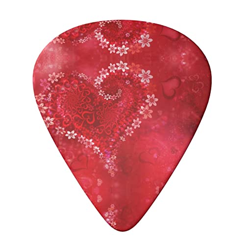 Lot de 6 médiators pour guitare acoustique, guitare électrique, basse, ukulélé Motif cœur rouge - Les Beatles, Paul McCartney, John Lennon, RIngo Starr, George Harrison Lot de 6 médiators pour guitare acoustique, guitare électrique, basse, ukulélé Motif cœur rouge – Image 4
