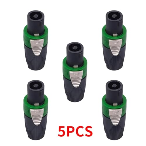 Conector de altavoz resistente de 4 núcleos, conectores de alimentación de audio en pack de 5 2