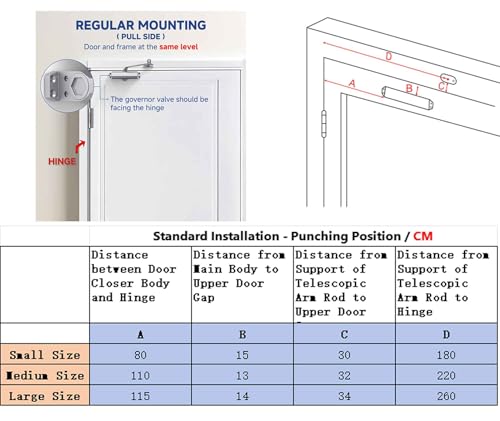 image for Baridwon Door Closers Commercial, Heavy Duty Door Closer No Slam, Hydr