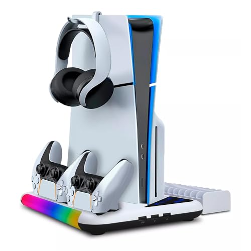 Suporte Cooler de Resfriamento RGB Carregador Controle Compatível...