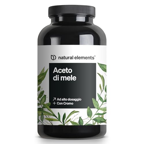Aceto di sidro di mele - 180 capsule con 1500 mg di aceto di sidro di mele per dose giornaliera - vegano, ad alto dosaggio, senza additivi inutili - prodotto in Germania, testato in laboratorio